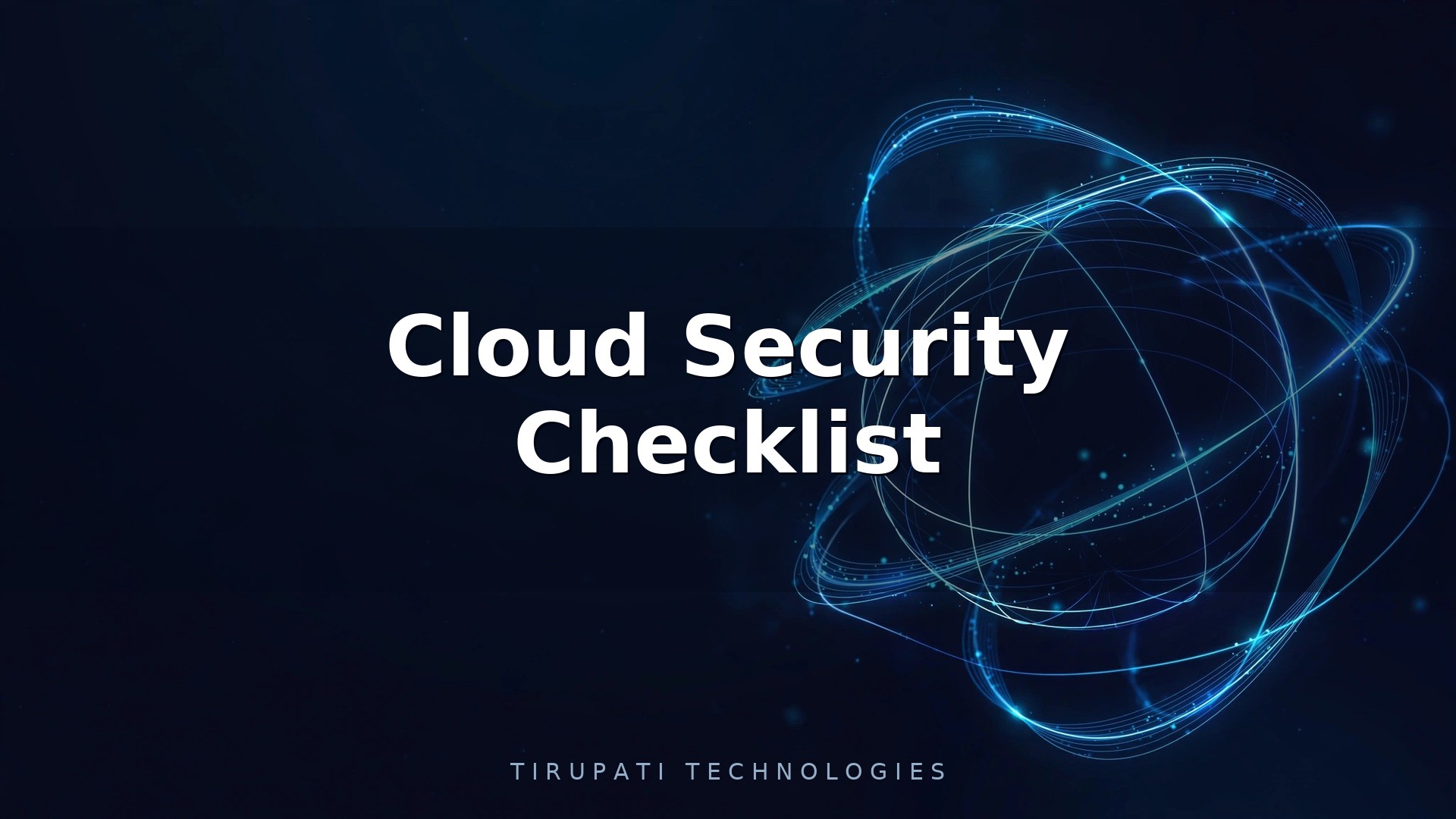 Cloud Security Checklist