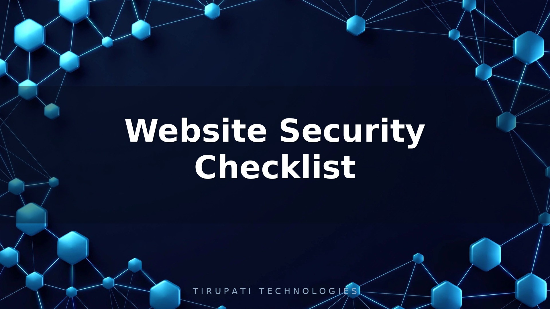 Website Security Checklist